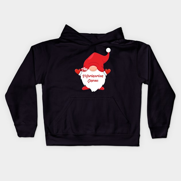 The Veterinarian Gnome Matching Family Group Christmas Pajama Kids Hoodie by Penda